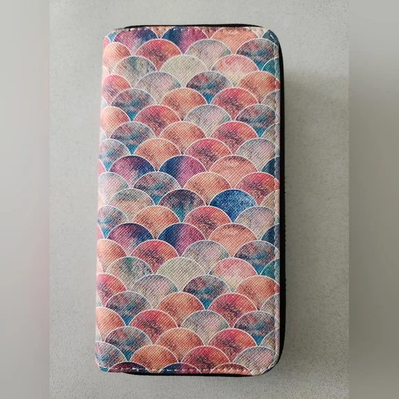 HAWEE Mermaid Pink Pattern Cellphone Wallet - Picture 1 of 7